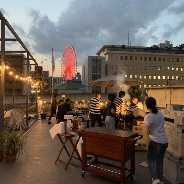屋上BBQin美想NEWオフィス