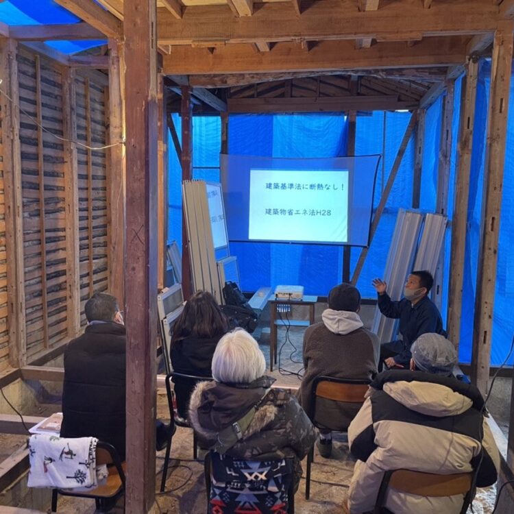 耐震構造見学会にて